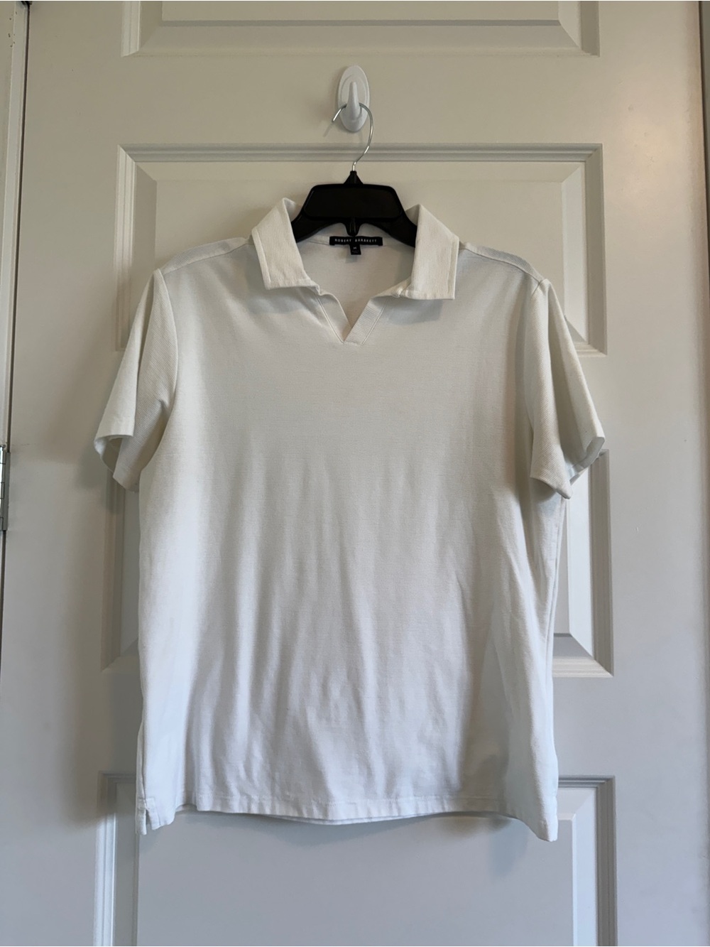 Robert Barakett White Short-Sleeve Polo